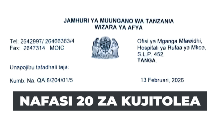 Tanga Regional Hospital Volunteer Vacancies 2026 – Ajirachap