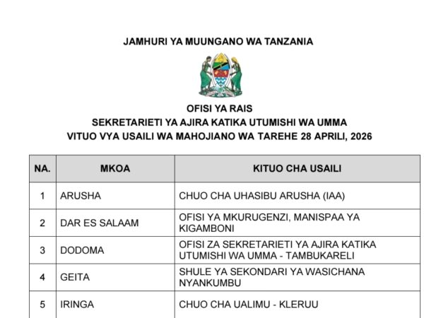 Oral Interview Centers PSRS, 28 April 2026 – Ajirachap