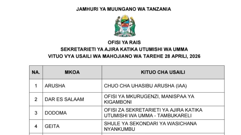 Oral Interview Centers PSRS, 28 April 2026 – Ajirachap