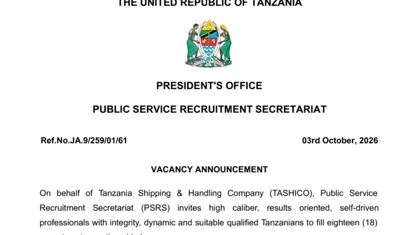 TAHISCO Job Vacancies October 2026 – 18 Vacancies – Ajirachap